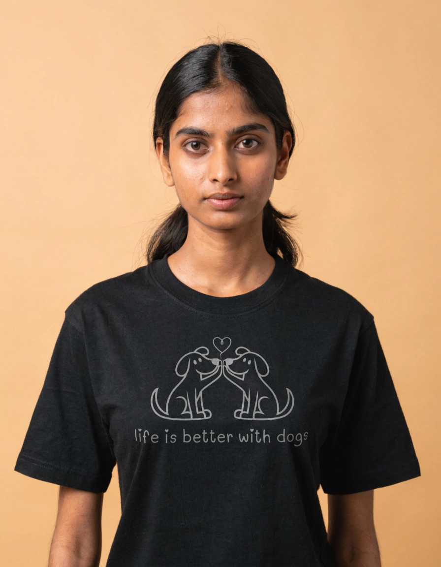 "Life is Better With Dogs" Women's Everyday Tee