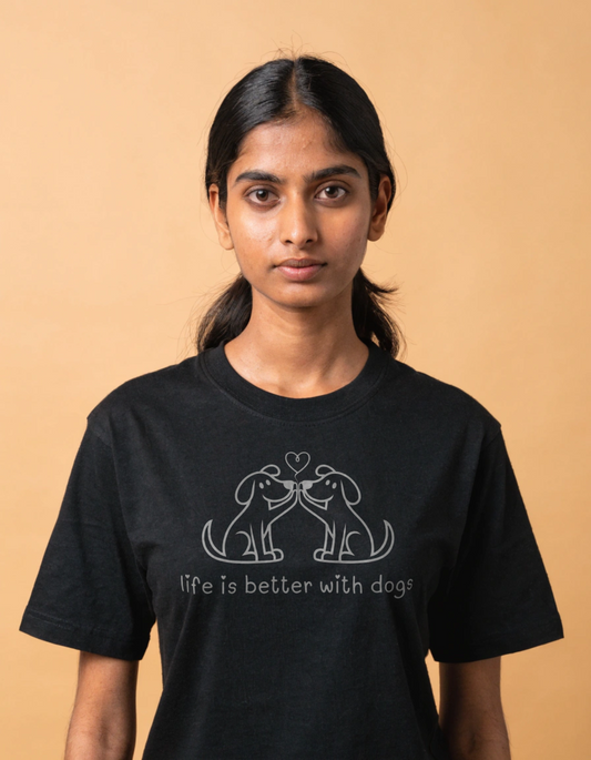 "Life is Better With Dogs" Women's Everyday Tee